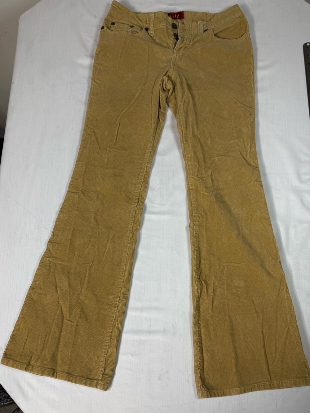 TILT Corduroy Flare Jeans in Mustard Yellow